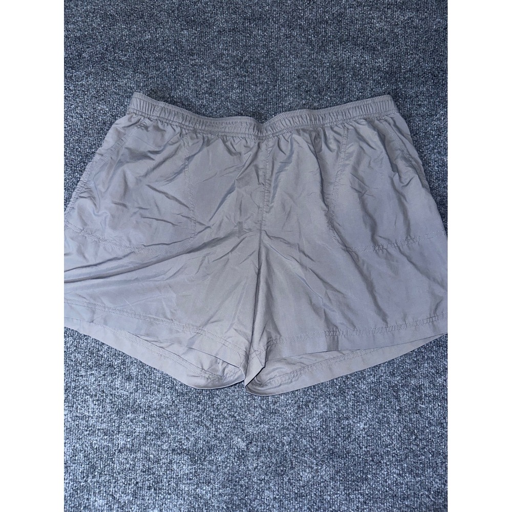 Columbia Womens Gray Nylon Hiking Water Shorts XL AL4573 Elastic Waist 5 Inseam